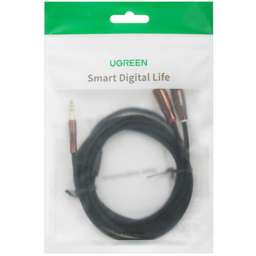 Купить Кабель   Ugreen jack 3.5 мм - 2RCA черный  5026949. Характеристики, отзывы и цены в Донецке
