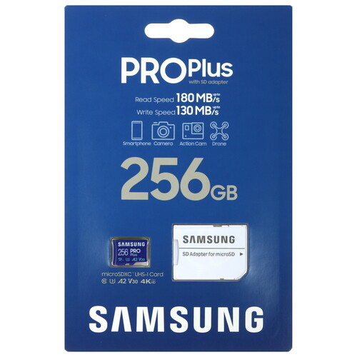 Купить Карта памяти Samsung PRO Plus microSDXC 256 ГБ  5608741. Характеристики, отзывы и цены в Донецке