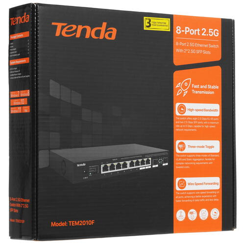 Купить Коммутатор Tenda TEM2010F  9004062. Характеристики, отзывы и цены в Донецке
