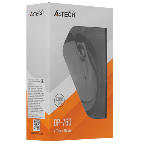 Купить Мышь проводная A4Tech OP-760  черный  8125172. Характеристики, отзывы и цены в Донецке