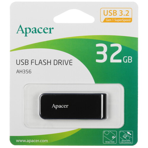 Купить Память USB Flash 32 ГБ Apacer AH356 [AP32GAH356B-1]  5456194. Характеристики, отзывы и цены в Донецке
