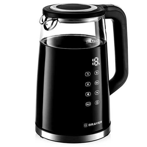 Купить Электрочайник BRAYER BR1037 черный  9987393. Характеристики, отзывы и цены в Донецке