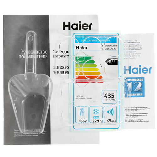 Купить Холодильник многодверный Haier HB25FSNAAARU серебристый/черный  1339397. Характеристики, отзывы и цены в Донецке