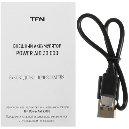 Купить Портативный аккумулятор TFN PowerAid PD черный  5000397. Характеристики, отзывы и цены в Донецке
