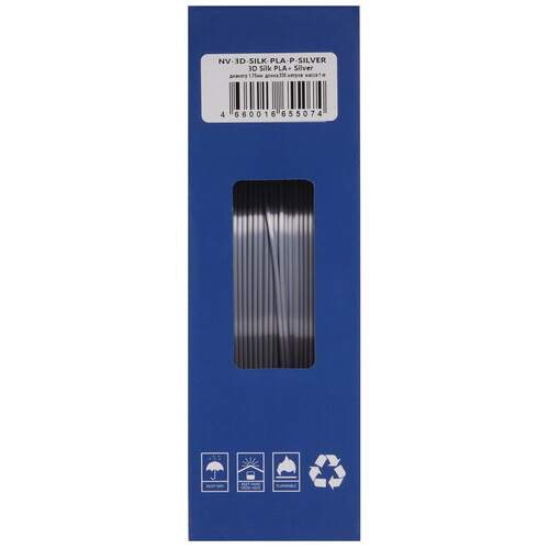 Купить Пластик NVPRINT Silk PLA+ Silver  9158587. Характеристики, отзывы и цены в Донецке
