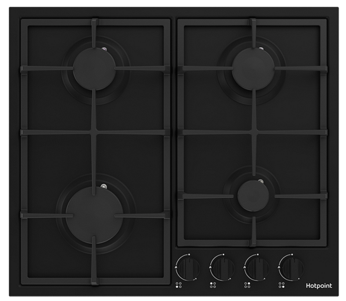 Купить Газовая варочная поверхность Hotpoint HGMT 642 BL  9082801. Характеристики, отзывы и цены в Донецке