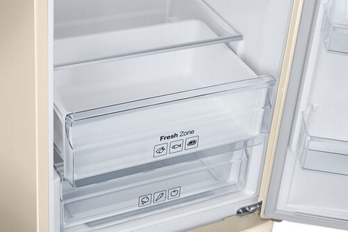 Купить Холодильник с морозильником   Samsung RB37A5491EL/WT бежевый  5321069. Характеристики, отзывы и цены в Донецке