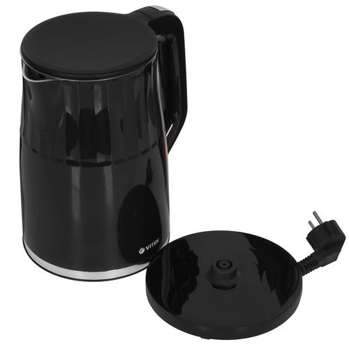 Купить Электрочайник Vitek VT-8826 черный  9006683. Характеристики, отзывы и цены в Донецке