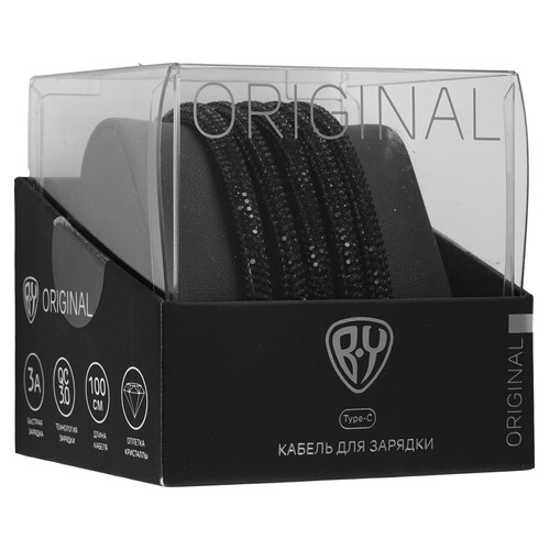 Купить Кабель круглый BY USB Type-C - USB 2.0 Type-A черный 1 м  9201257. Характеристики, отзывы и цены в Донецке