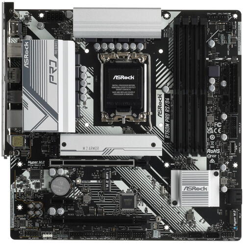 Купить Материнская плата ASRock B760M Pro RS/D4  5094822. Характеристики, отзывы и цены в Донецке