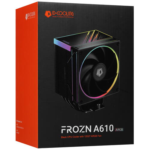 Купить Кулер для процессора ID-COOLING FROZN A610 ARGB  черный  5439064. Характеристики, отзывы и цены в Донецке