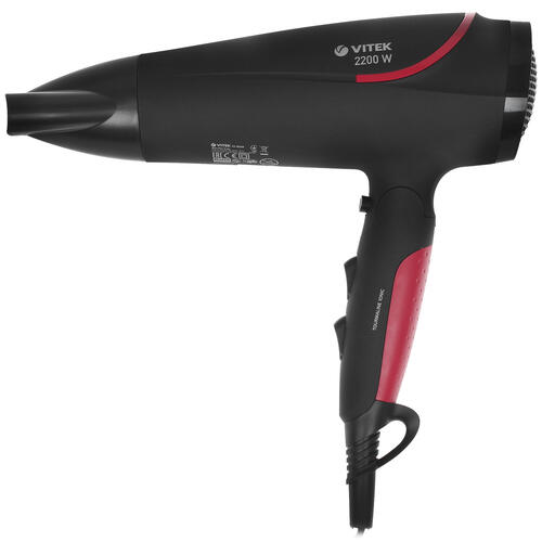Купить Фен Vitek VT-8226 черный/розовый  1307086. Характеристики, отзывы и цены в Донецке