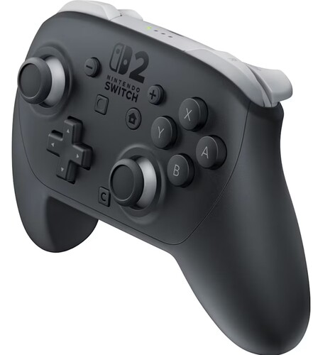 Купить Геймпад беспроводной/проводной Nintendo Switch 2 Pro Controller черный  5630868. Характеристики, отзывы и цены в Донецке