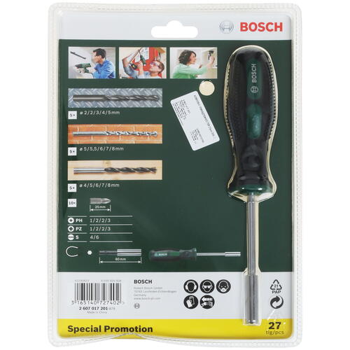 Купить Набор бит и сверл Bosch 2607017201  0801251. Характеристики, отзывы и цены в Донецке