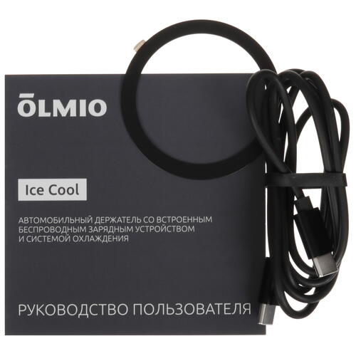 Купить Держатель автомобильный Olmio Ice Cool черный  5465915. Характеристики, отзывы и цены в Донецке