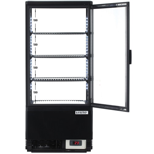 Купить Холодильная витрина   Viatto VA-RT-78B черный  9121851. Характеристики, отзывы и цены в Донецке