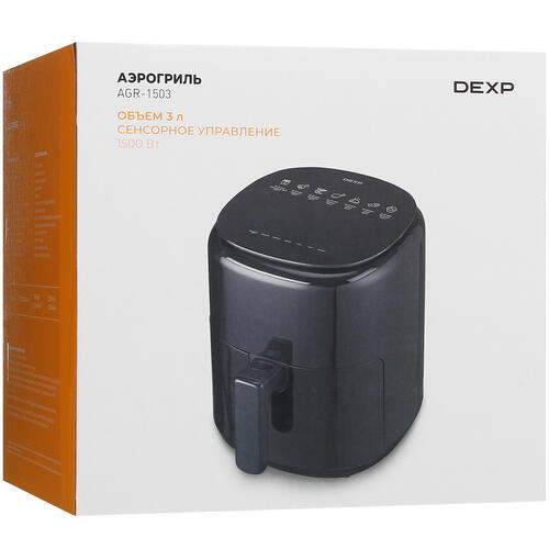 Купить Аэрогриль DEXP AGR-1503 черный  5415737. Характеристики, отзывы и цены в Донецке