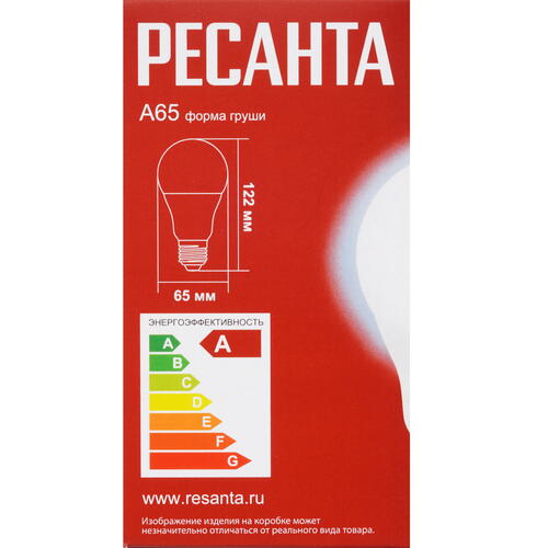 Купить Лампа светодиодная Ресанта LL-R-A65-15W-230-6K-E27  5401722. Характеристики, отзывы и цены в Донецке