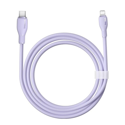 Купить Кабель круглый Baseus Lightning 8-pin - USB Type-C фиолетовый 1.2 м  9260752. Характеристики, отзывы и цены в Донецке