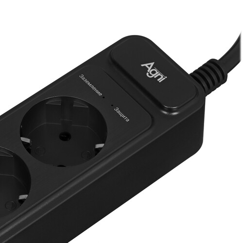 Купить Сетевой фильтр AGNI TP-FS3E черный  9289358. Характеристики, отзывы и цены в Донецке
