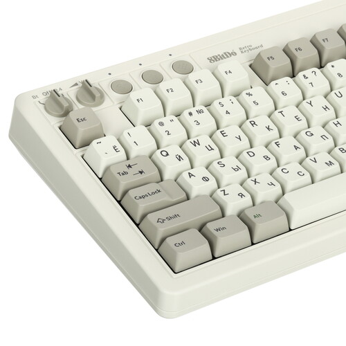 Купить Клавиатура проводная + беспроводная 8BitDo Retro Mechanical Keyboard - M Edition  5465239. Характеристики, отзывы и цены в Донецке
