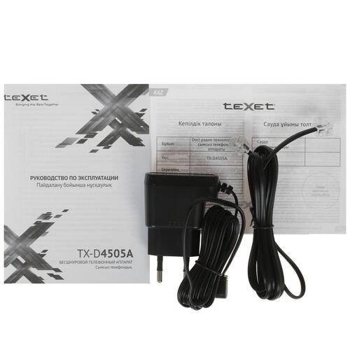 Купить Телефон беспроводной (DECT) teXet TX-D4505A  1083931. Характеристики, отзывы и цены в Донецке