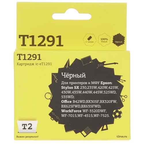 Купить Картридж T2 IC-ET1291 черный  7942061. Характеристики, отзывы и цены в Донецке