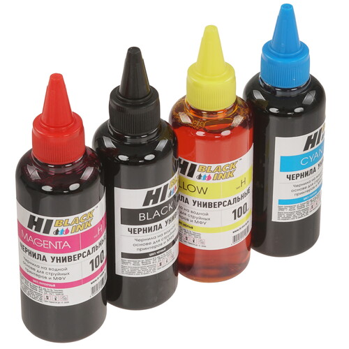 Купить Чернила водорастворимые Hi-Black тип H-V1 голубой, желтый, пурпурный, черный  5635245. Характеристики, отзывы и цены в Донецке