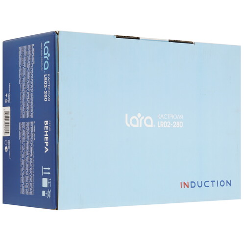 Купить Кастрюля Lara Венера LR02-281 3.1 л 20 см серебристый  9214940. Характеристики, отзывы и цены в Донецке