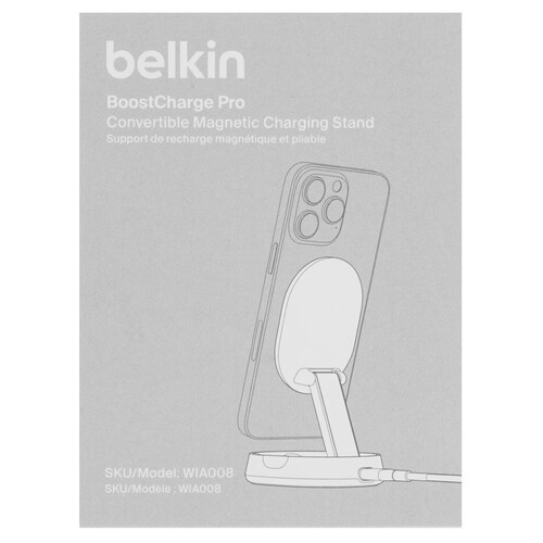 Купить Беспроводное зарядное устройство Belkin Convertible Magnetic Wireless Charging Stand черный  5637428. Характеристики, отзывы и цены в Донецке