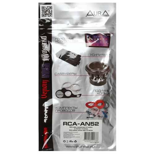 Купить Кабель межблочный AURA RCA-AN52 MkII  5608280. Характеристики, отзывы и цены в Донецке