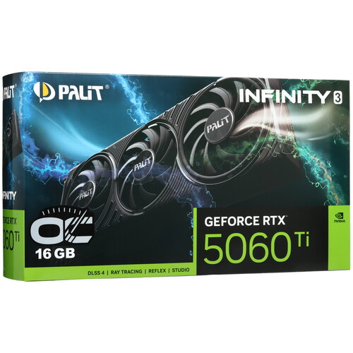 Купить Видеокарта Palit GeForce RTX 5060 Ti Infinity 3 OC  5624224. Характеристики, отзывы и цены в Донецке