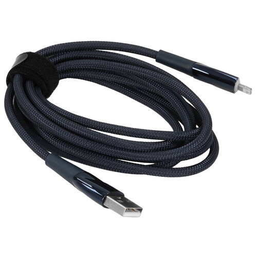 Купить Кабель круглый Baseus Lightning 8-pin - USB 2.0 Type-A синий 2 м  9167116. Характеристики, отзывы и цены в Донецке