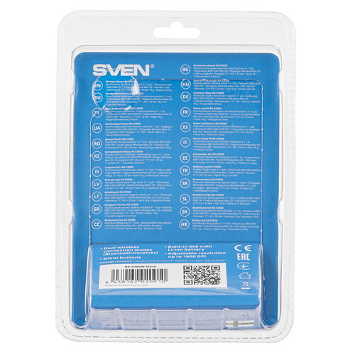 Купить Мышь беспроводная SVEN RX-570SW [SV-020910] черный  5003245. Характеристики, отзывы и цены в Донецке