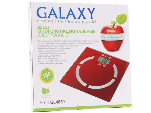 Купить Весы Galaxy GL 4851 красный  1045056. Характеристики, отзывы и цены в Донецке