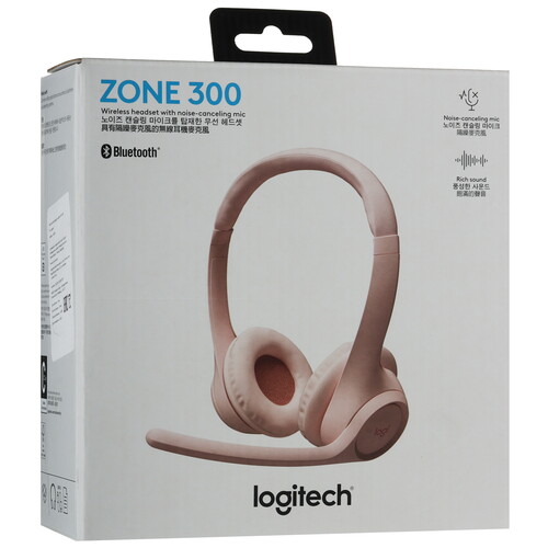Купить Беспроводные наушники Logitech Zone 300 розовый 2024  5487711. Характеристики, отзывы и цены в Донецке