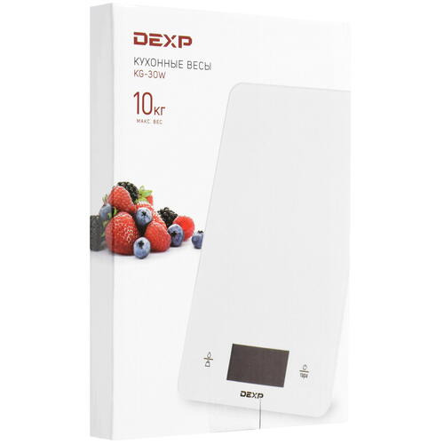Купить Кухонные весы DEXP KG-30W белый  4703842. Характеристики, отзывы и цены в Донецке