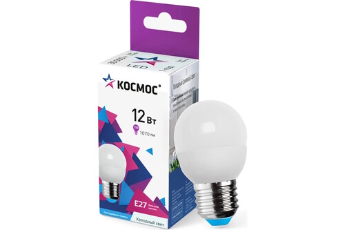 Купить Комплект светодиодных ламп Космос LkecLED12WGL45E2765  9303097. Характеристики, отзывы и цены в Донецке