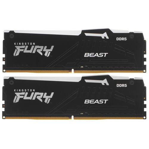 Купить Оперативная память Kingston FURY Beast Black RGB [KF560C40BBAK2-32] 32 ГБ  5049442. Характеристики, отзывы и цены в Донецке