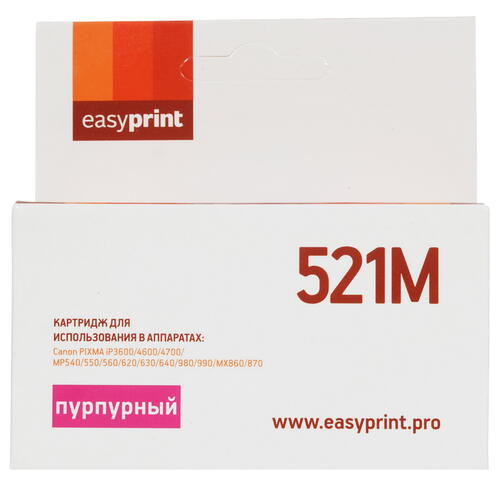 Купить Картридж EasyPrint IC-CLI521M пурпурный  9981500. Характеристики, отзывы и цены в Донецке