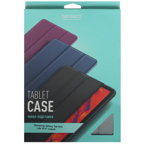 Купить Чехол-книжка BoraSCO для Samsung Galaxy Tab S10 Lite серый  5641572. Характеристики, отзывы и цены в Донецке