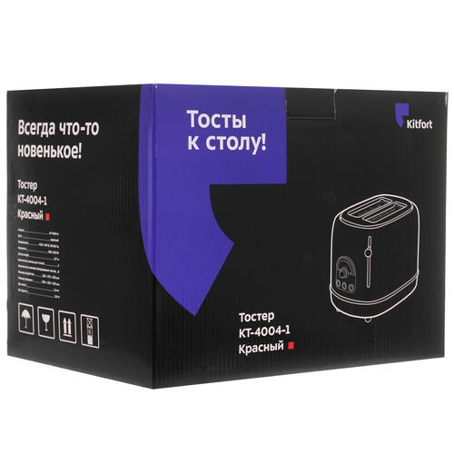 Тостер Kitfort КТ-4004-1 красный Купить Тостер Kitfort КТ-4004-1 красный  9965020. Характеристики, отзывы и цены в Донецке