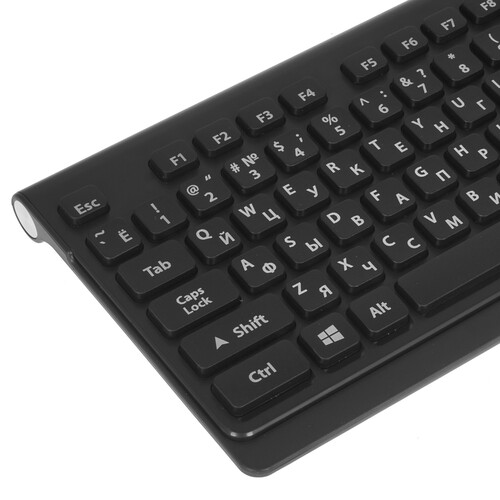 Купить Клавиатура+мышь беспроводная   Gembird KBS-7200 черный  5020192. Характеристики, отзывы и цены в Донецке