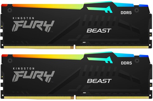 Купить Оперативная память Kingston FURY Beast Black RGB  5616537. Характеристики, отзывы и цены в Донецке