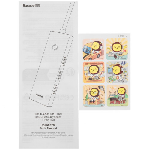 Купить USB-разветвитель Baseus UltraJoy Series  5619749. Характеристики, отзывы и цены в Донецке