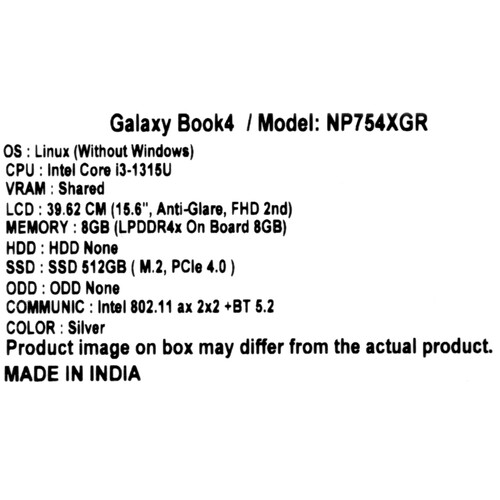 Купить 15.6" Ноутбук Samsung Galaxy Book4 NP754XGR серебристый  9290050. Характеристики, отзывы и цены в Донецке