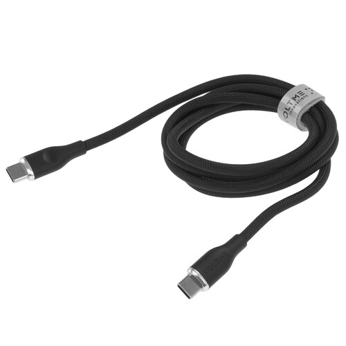 Купить Кабель круглый VOLTME USB Type-C - USB Type-C черный 1 м  9210964. Характеристики, отзывы и цены в Донецке