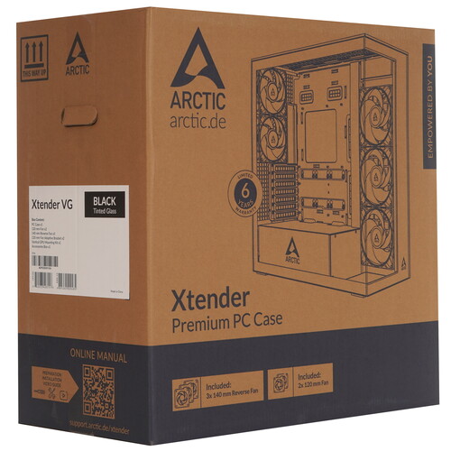 Купить Корпус Arctic Xtender VG Black  9292490. Характеристики, отзывы и цены в Донецке