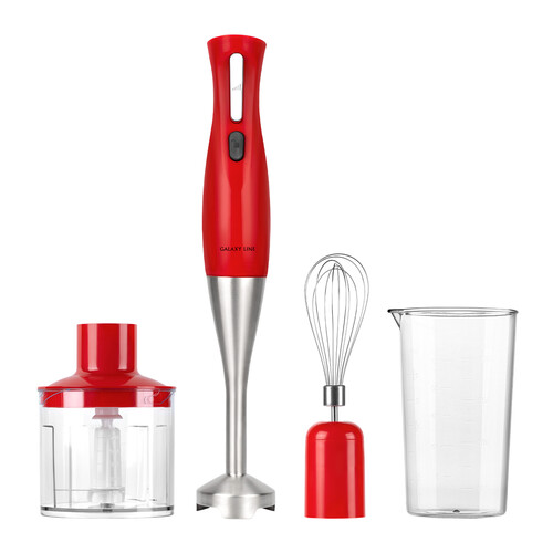 Купить Блендер погружной Galaxy GL2164 красный  9939100. Характеристики, отзывы и цены в Донецке