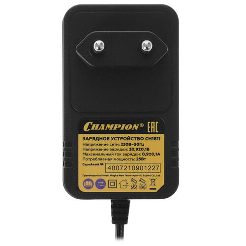 Купить Зарядное устройство Champion CH1811  9904691. Характеристики, отзывы и цены в Донецке